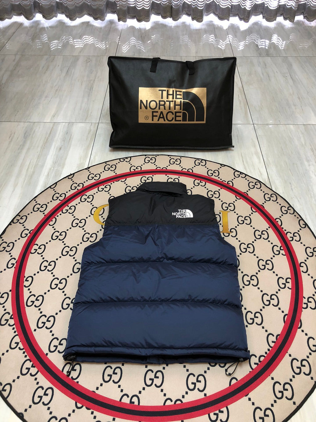 The North Face Navy/Black 1996 Retro Nuptse Down Vest
