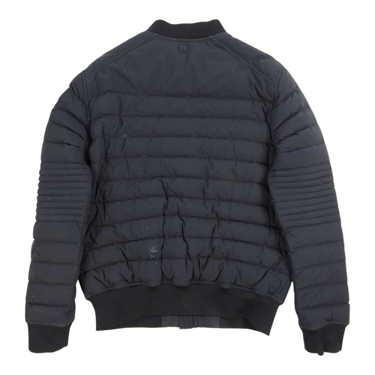 Moncler Black Lightweight MA-1 Bomber Down Jacket