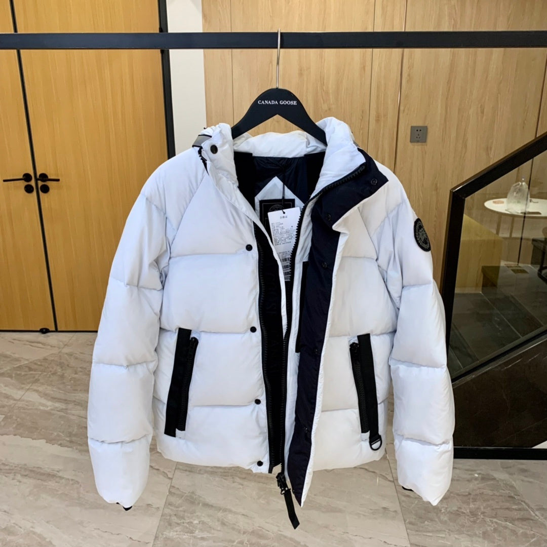 Canada Goose Crofton Down Hoody White Hooded Jacket