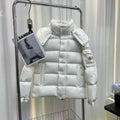 Moncler x 7 Moncler FRGMT Hiroshi Fujiwara Down Jacket White Gloss Shell Dual Badge