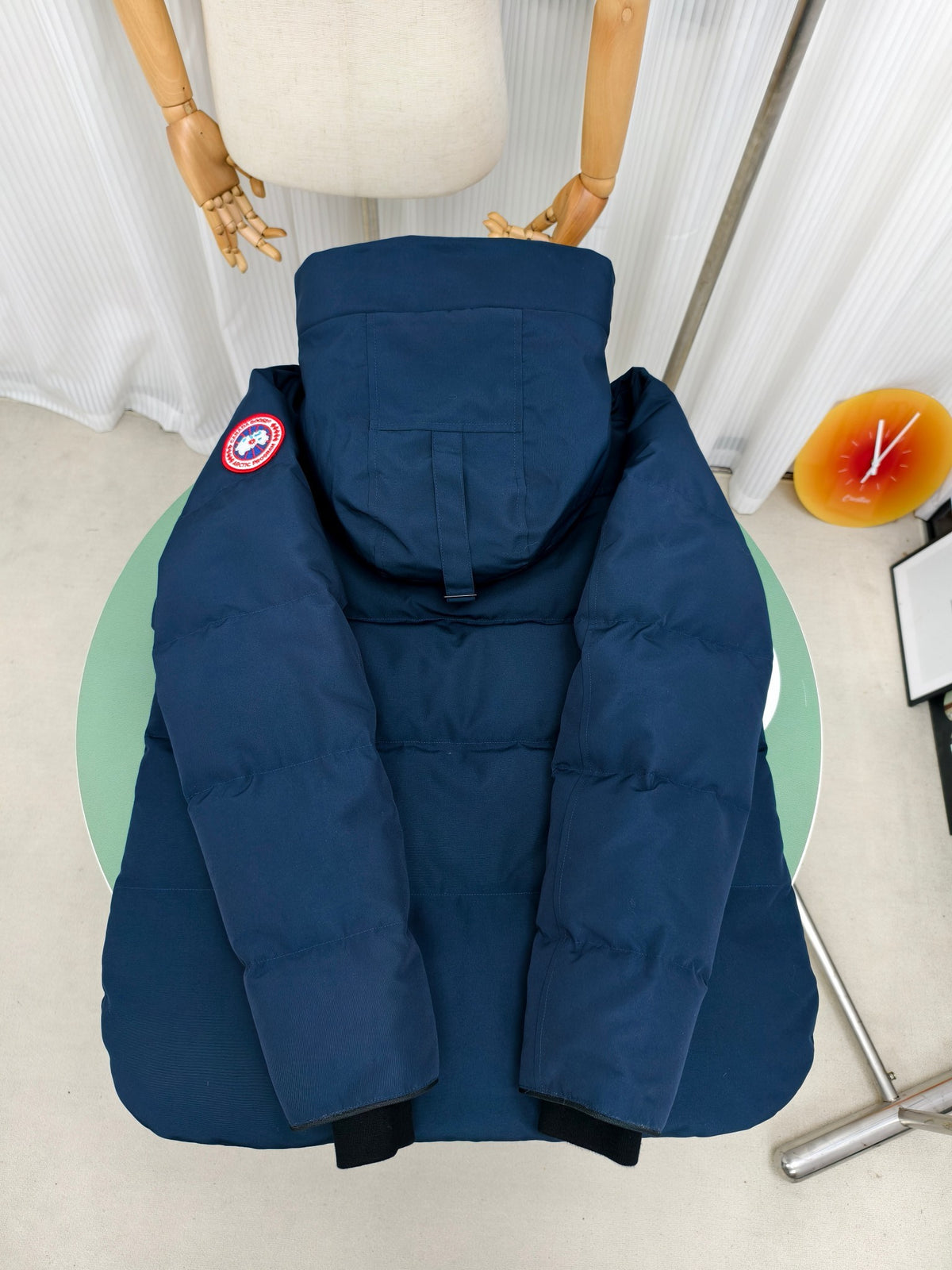 Canada Goose Steel Blue Carson Parka with Fur Trim Hood