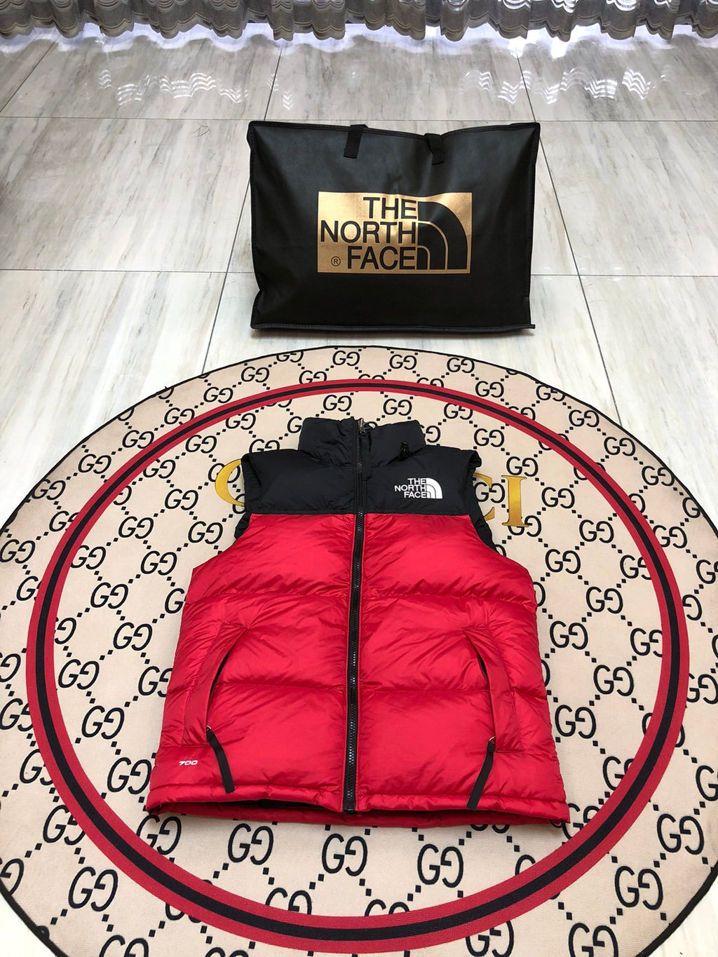 The North Face Red/Black 1996 Retro Nuptse Down Vest