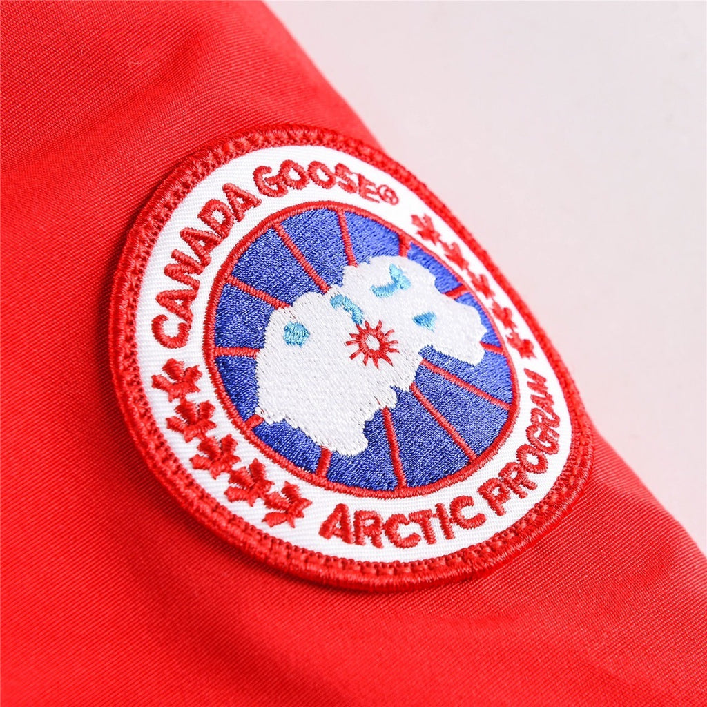 Canada Goose Snow Mantra Parka Down Coat Red Fur Hood