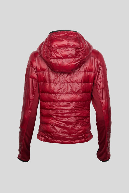Canada Goose Crimson Red Hybridge Lite Hooded Down Jacket (Women's)