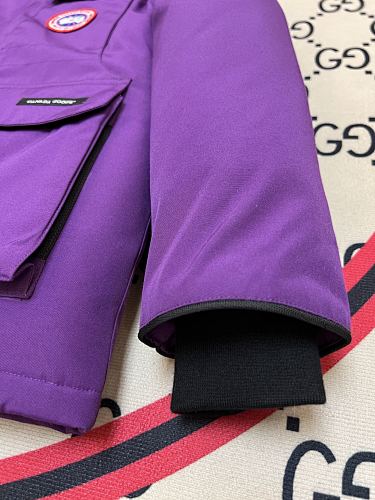 Canada Goose Expedition Parka Down Coat Purple Fur Hood