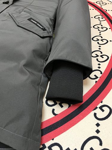 Canada Goose Rossclair Parka Down Coat Grey Fur Hood