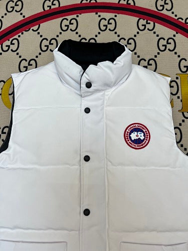 Canada Goose White/Black Freestyle Crew Down Vest