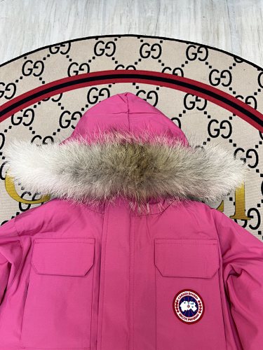 Canada Goose Expedition Parka Down Coat Hot Pink Fur Hood
